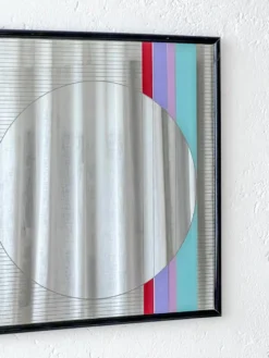 Miroir Art/Design par Eugenio Carmi pour Acerbis années 1980