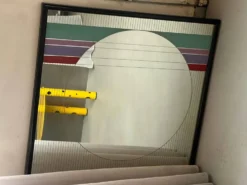 Miroir Art/Design par Eugenio Carmi pour Acerbis années 1980