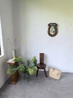 Miroir artisanal brutaliste « cheval »