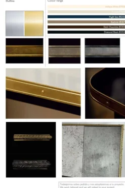 Miroir artisanal organique en laiton