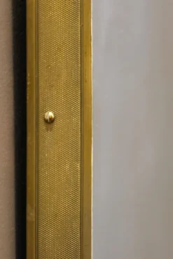 Miroir artisanal organique en laiton