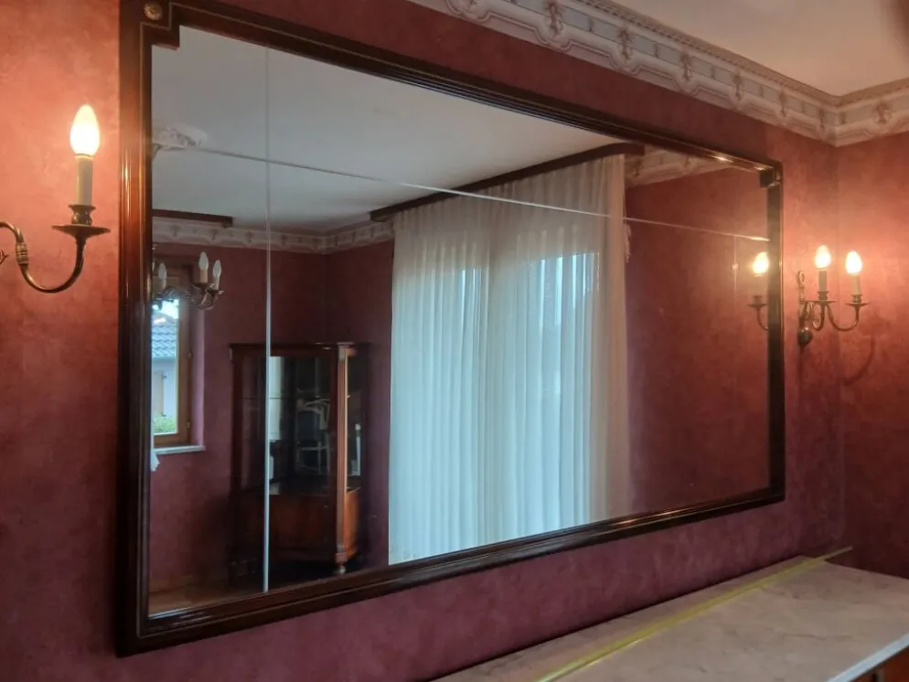 Miroir associé au meuble enfilade 4 portes en Acajou