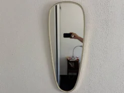 Miroir asymétrique rétroviseur vintage 1960 - 78 x 30 cm