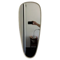 Miroir asymétrique rétroviseur vintage 1960 - 78 x 30 cm