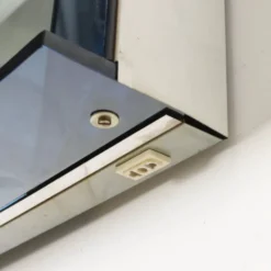 Miroir au design vintage avec lumières en verre, Italie, années 1960.