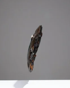 Miroir aux coquillages en grès émaillé