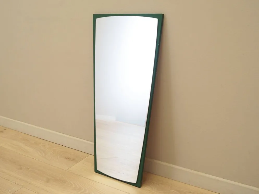 Miroir avec cadre en pin, design danois, années 1970, production : Danemark