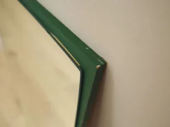 Miroir avec cadre en pin, design danois, années 1970, production : Danemark