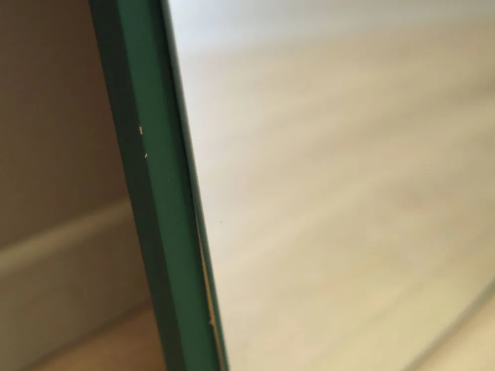 Miroir avec cadre en pin, design danois, années 1970, production : Danemark
