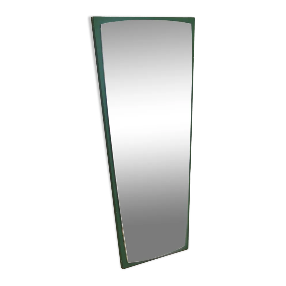 Miroir avec cadre en pin, design danois, années 1970, production : Danemark