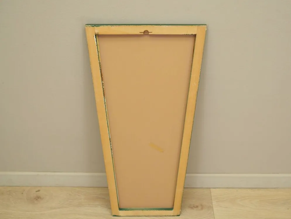 Miroir avec cadre en pin, design danois, années 1970, production : Danemark