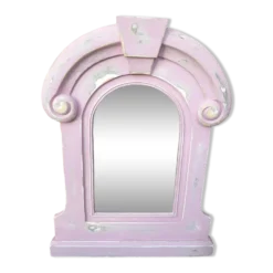 Miroir avec encadrement en bois