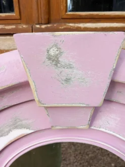 Miroir avec encadrement en bois