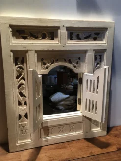 Miroir avec volets style colonial 60x70cm