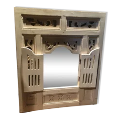 Miroir avec volets style colonial 60x70cm