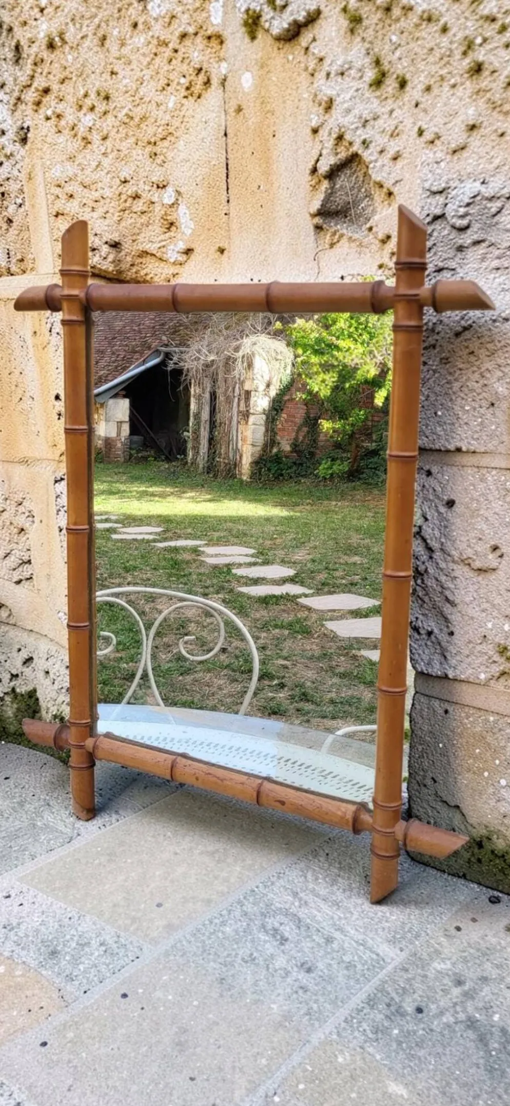 Miroir bambou 52*65 cm