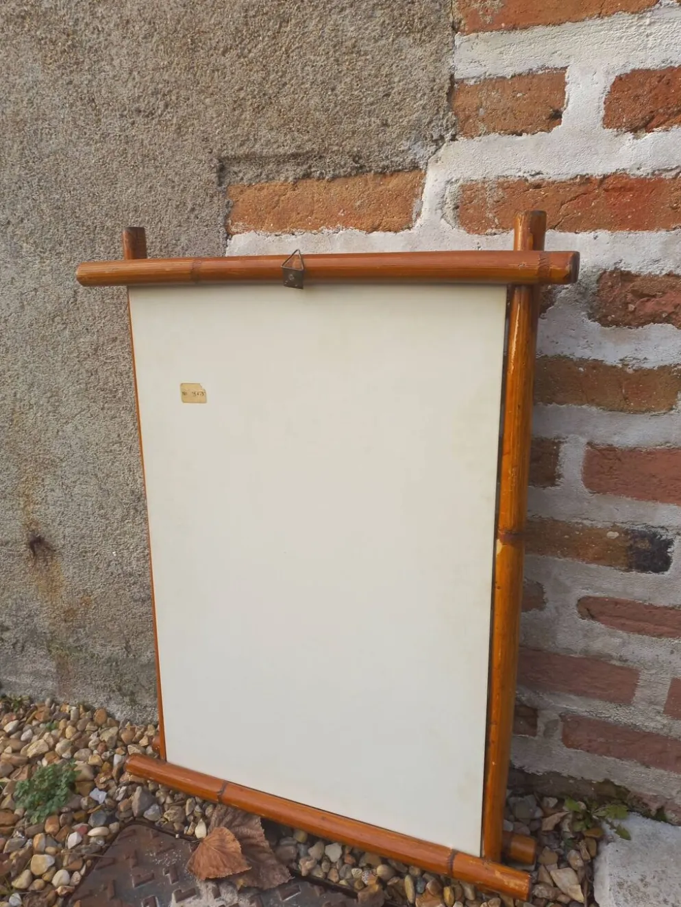 Miroir bambou vintage
