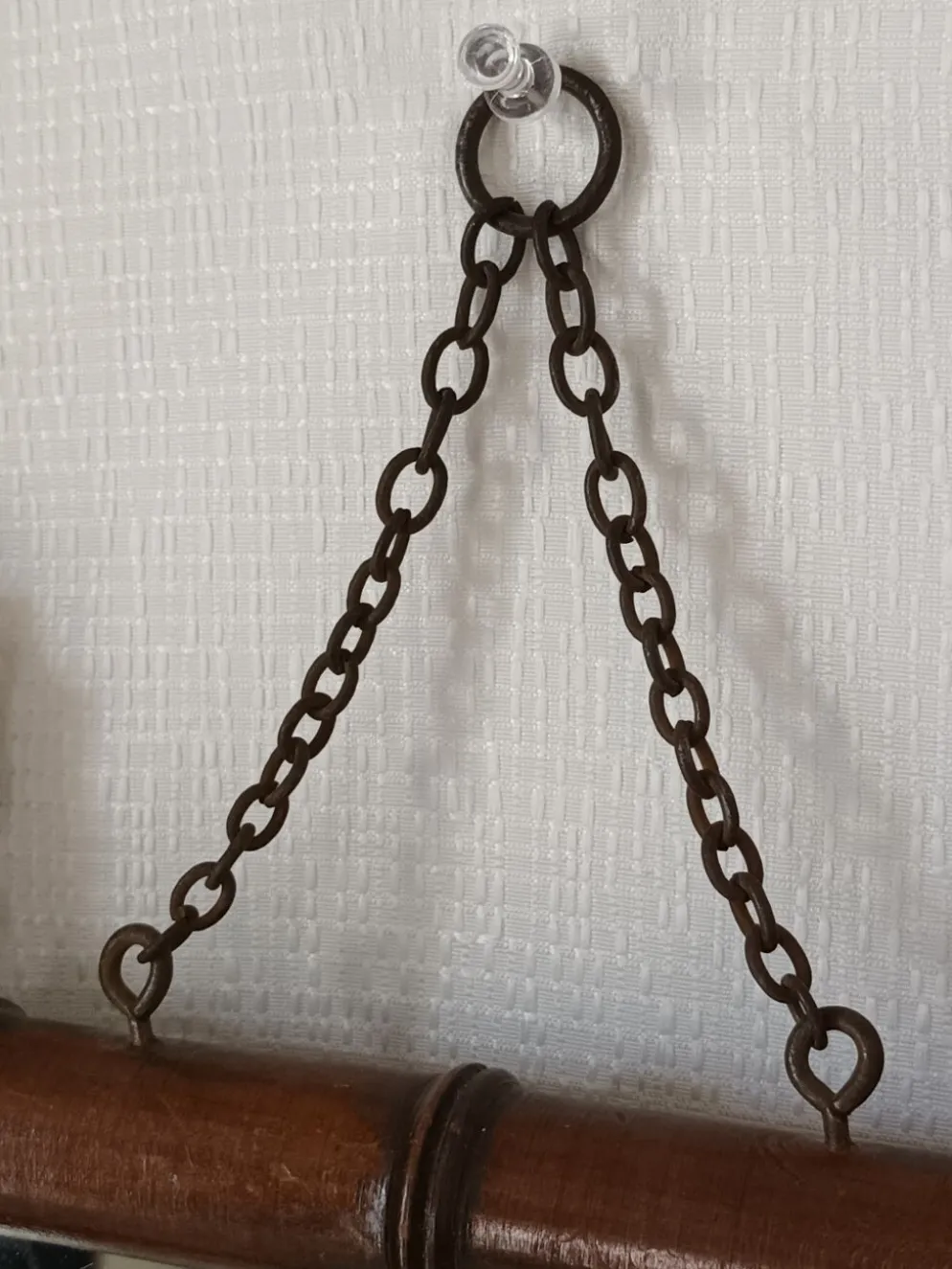 Miroir barbier bambou années 20/30