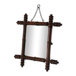 Miroir barbier bambou années 20/30
