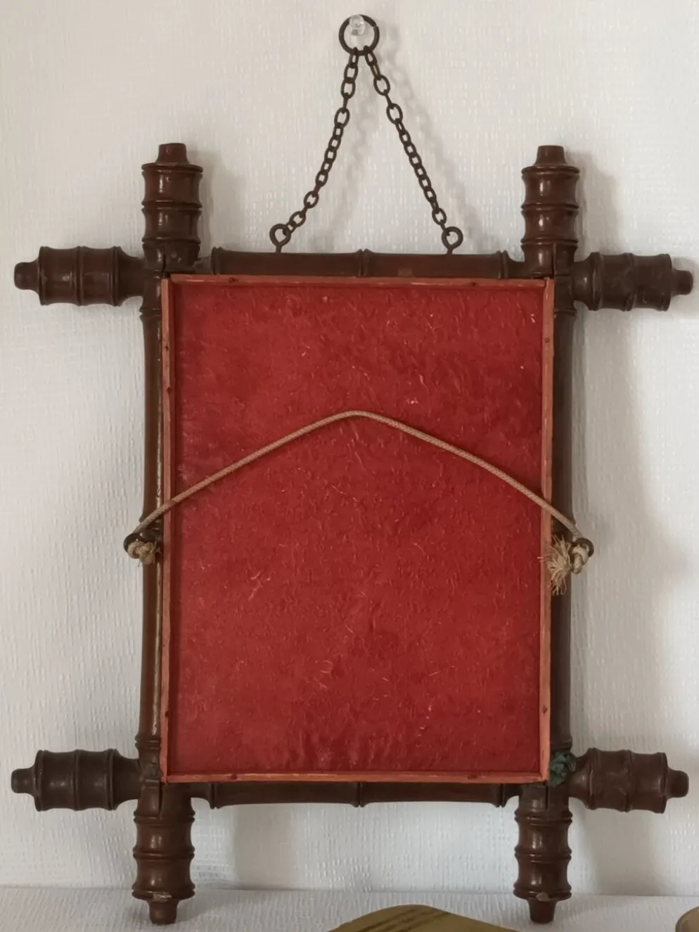 Miroir barbier bambou années 20/30