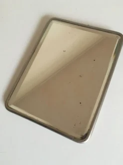Miroir barbier biseauté de palaces années 30s 19x25cm