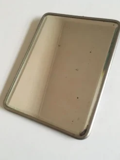 Miroir barbier biseauté de palaces années 30s 19x25cm