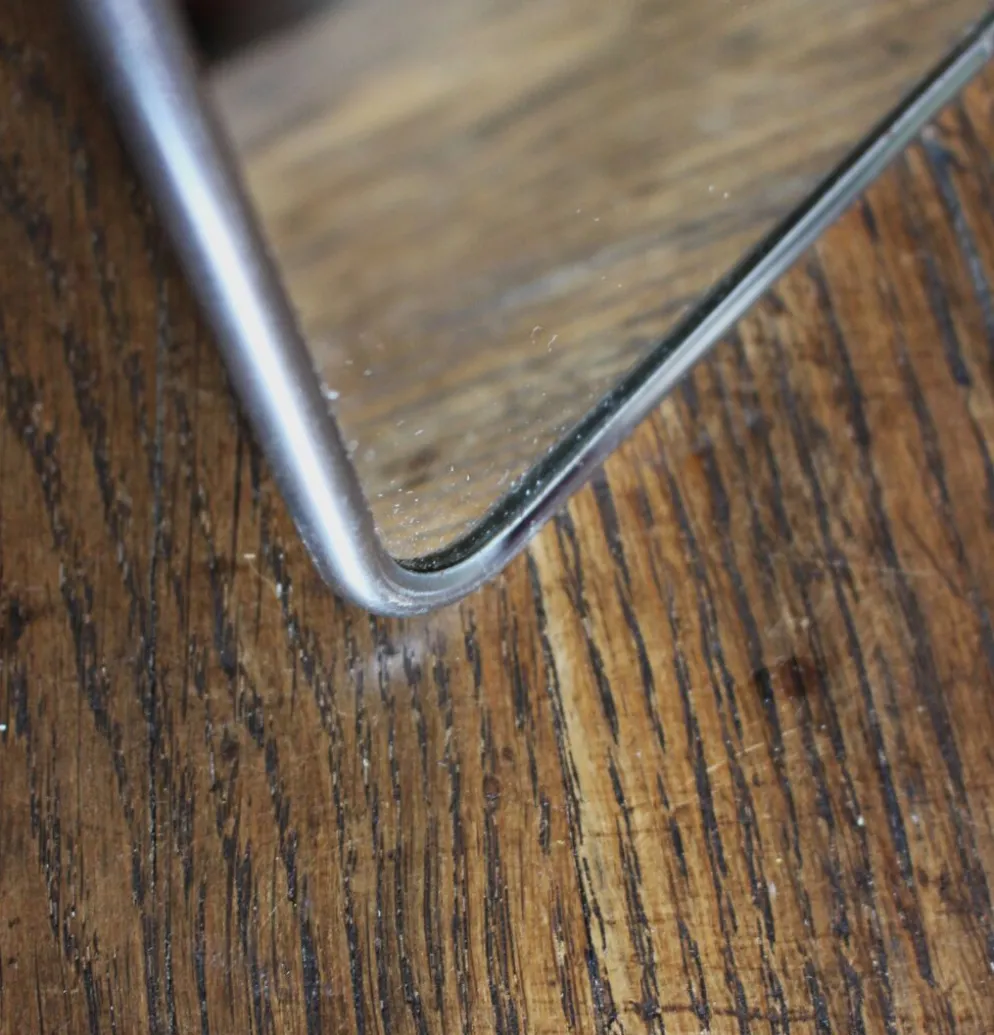 Miroir barbier simple rectangle patte