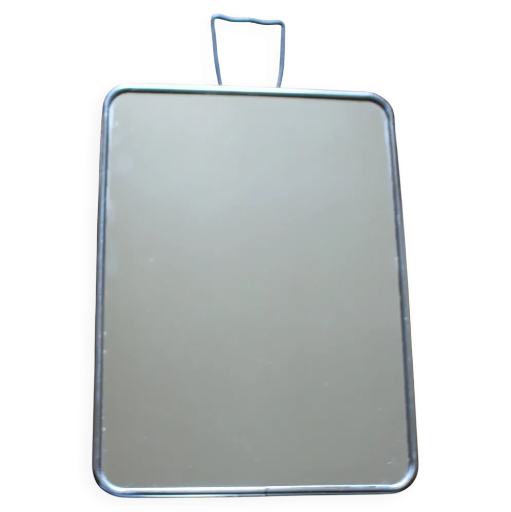 Miroir barbier simple rectangle patte