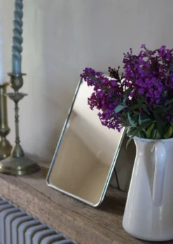 Miroir barbier simple rectangle patte