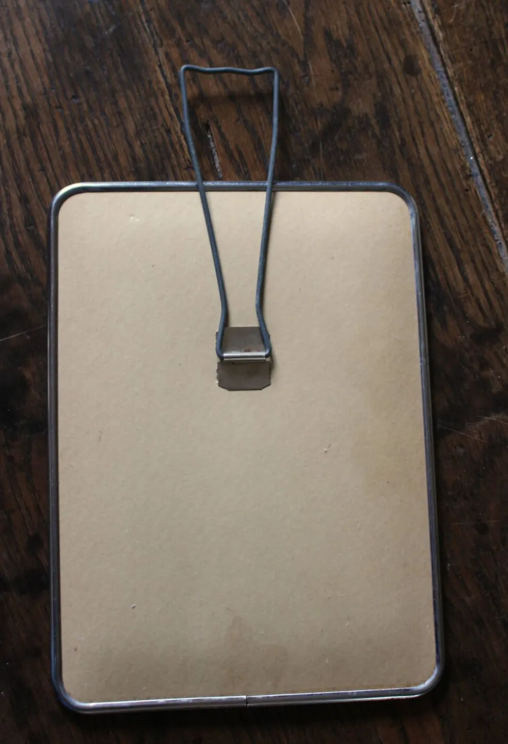 Miroir barbier simple rectangle patte