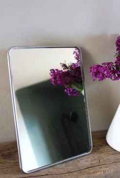Miroir barbier simple rectangle patte