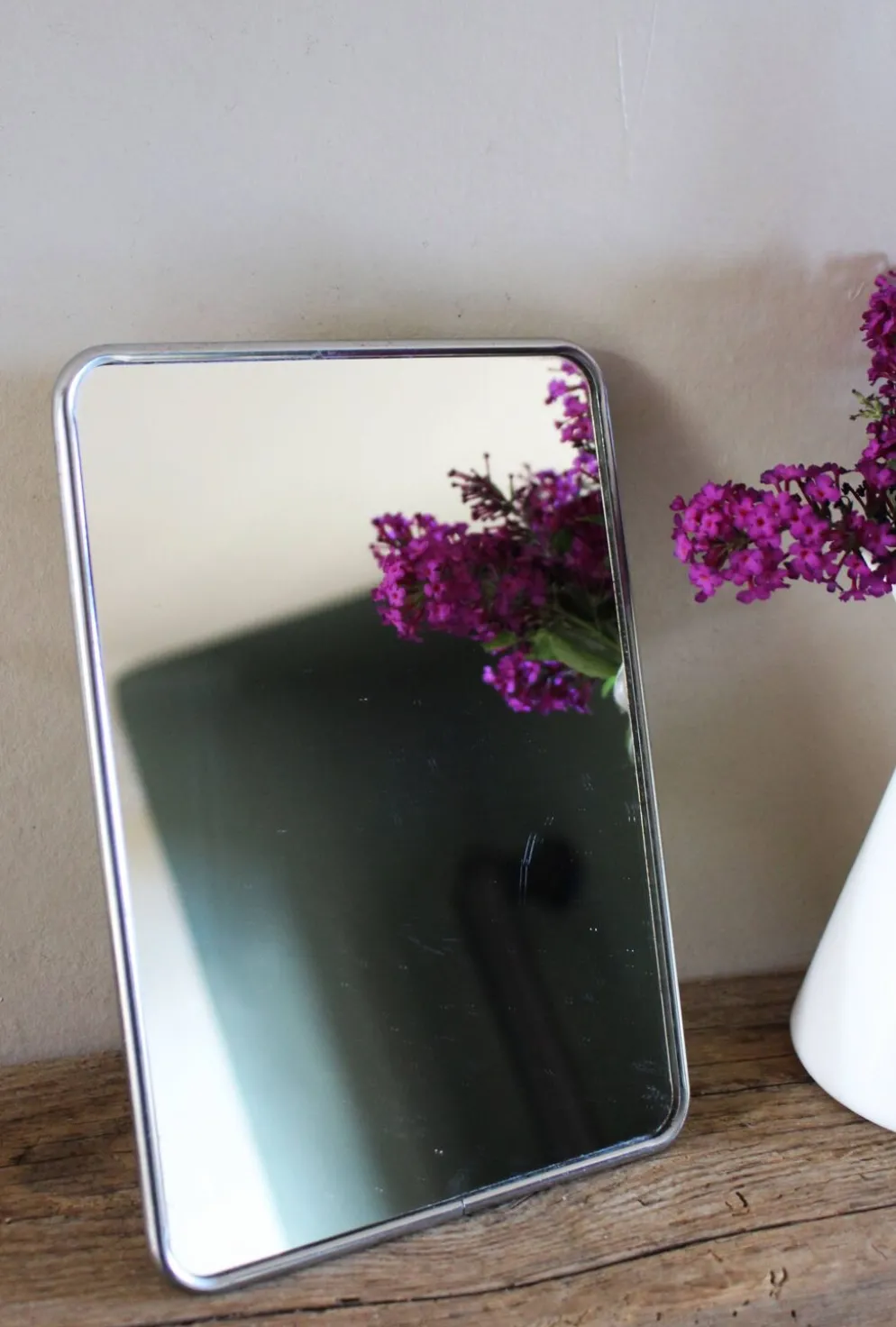 Miroir barbier simple rectangle patte