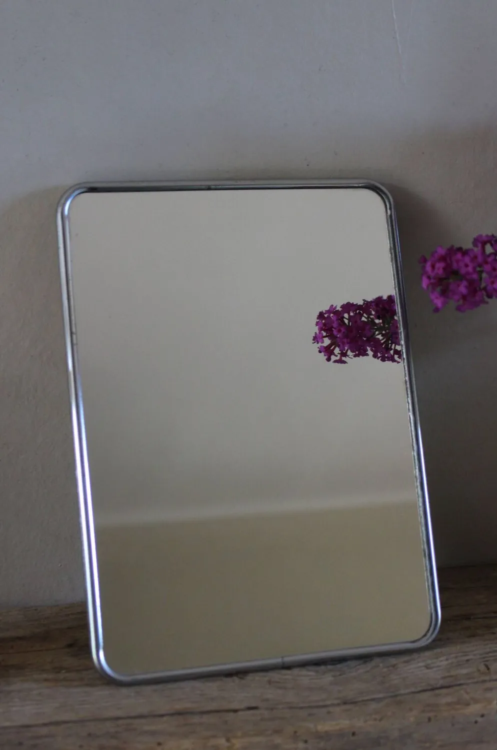 Miroir barbier simple rectangle patte