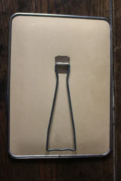 Miroir barbier simple rectangle patte