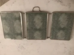 Miroir barbier triptyque