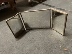 Miroir barbier triptyque