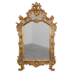 Miroir baroque doré de grande taille du 20e siècle par Deknudt, Belgique