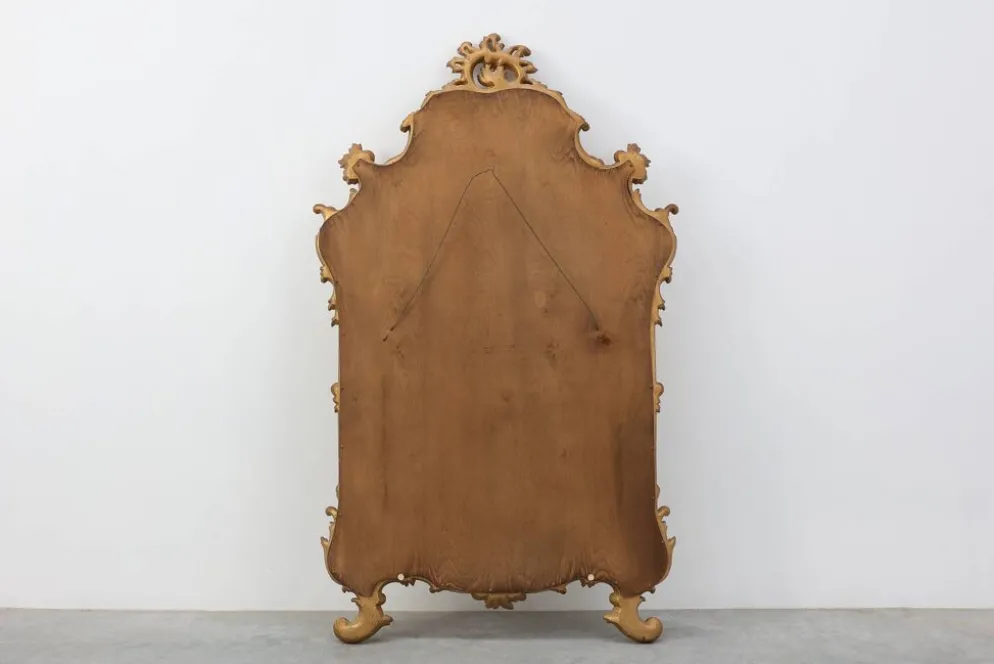 Miroir baroque doré de grande taille du 20e siècle par Deknudt, Belgique