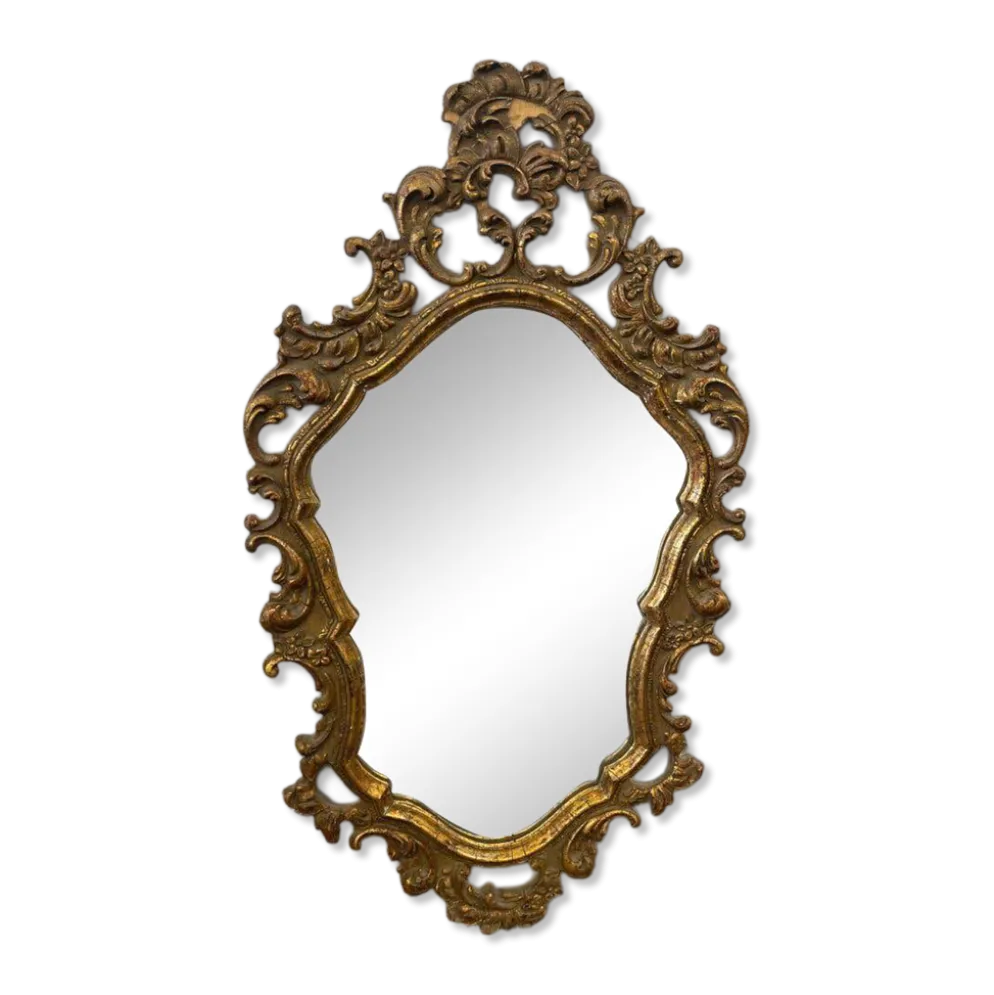 Miroir baroque doré vintage / miroir mural