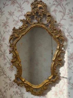 Miroir baroque doré vintage / miroir mural
