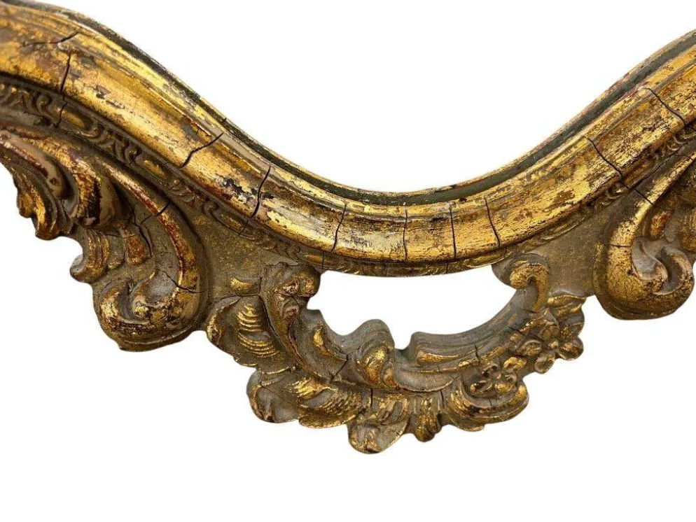Miroir baroque doré vintage / miroir mural
