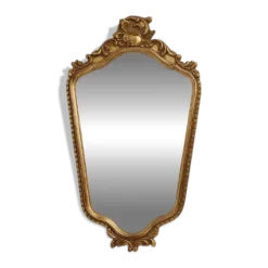 Miroir baroque en bois doré de style Louis XV, XXe siècle, France