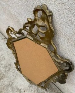 Miroir baroque en bois doré vintage ancien