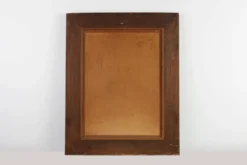 Miroir baroque en bois noir et doré sculpté, France années 1850.