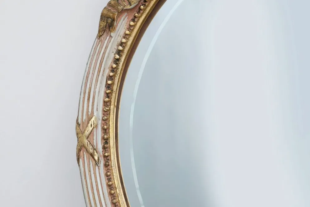 Miroir baroque Louis XVI du XXe siècle en bois sculpté, France