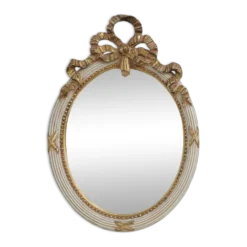 Miroir baroque Louis XVI du XXe siècle en bois sculpté, France