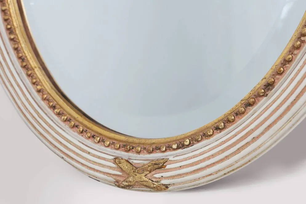 Miroir baroque Louis XVI du XXe siècle en bois sculpté, France