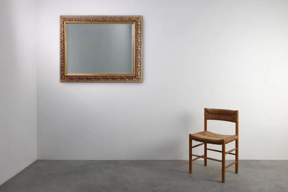 Miroir baroque revival en bois sculpté, Italie vers 1960
