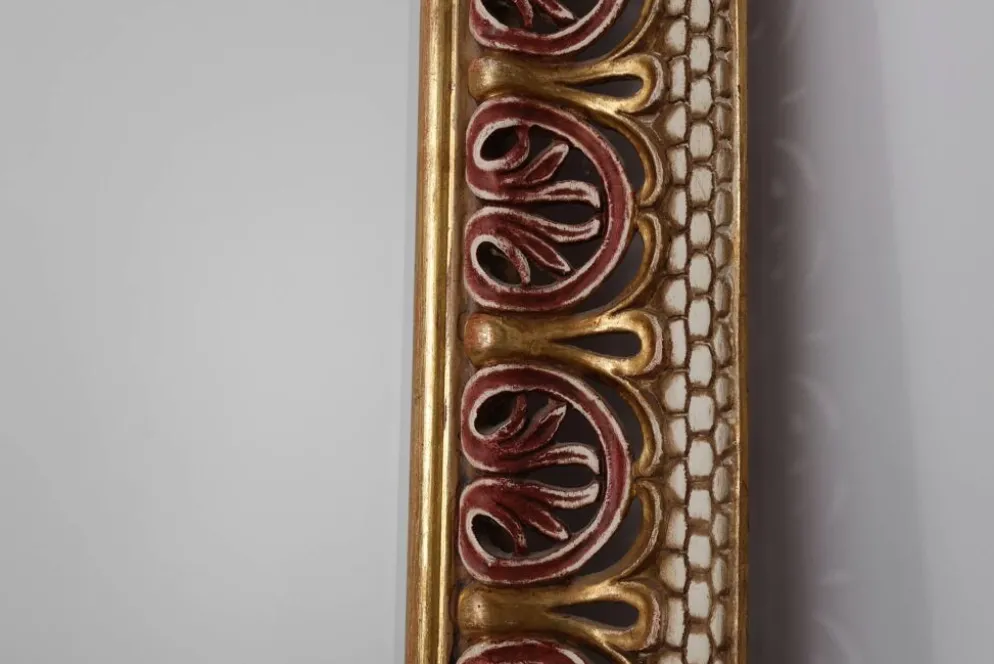Miroir baroque revival en bois sculpté, Italie vers 1960