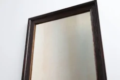 Miroir belge Art Déco en bois avec verre vieilli, vers 1930